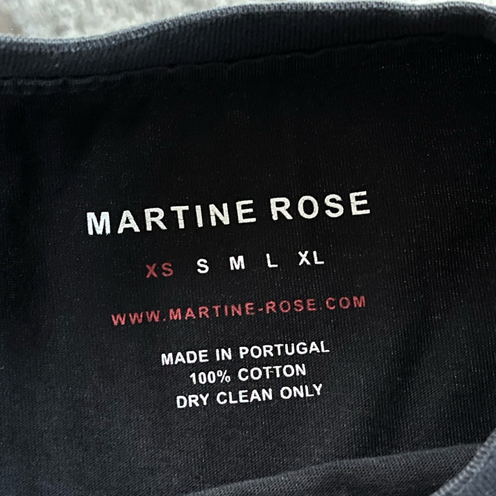 Martine Rose Black Logo Graphic T-Shirt Sz XS - Picture 14 of 17
